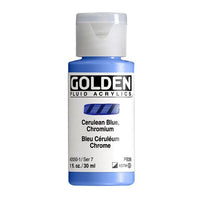 GOLDEN Fluid Acrylic Paint 30 ml – 2050 cerulean chromium blue