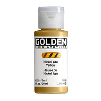 GOLDEN Fluid Acrylic Paint 30 ml – 2225 nickel azo yellow