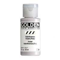 GOLDEN Fluid Interference Acrylic Paint, 118 ml – 2470 purple