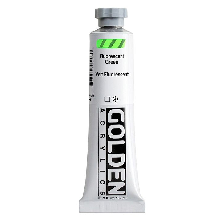 GOLDEN Heavy Body Fluorescent Acrylic Paint 59 ml – 4620 green