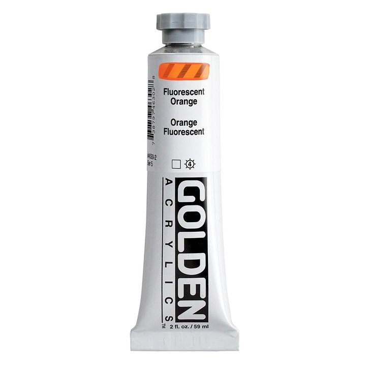 GOLDEN Heavy Body Fluorescent Acrylic Paint 59 ml – 4630 orange
