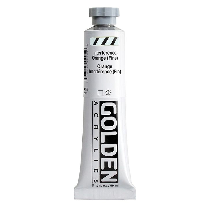 GOLDEN Heavy Body Interference Acrylic Paint 59 ml – 4055 orange
