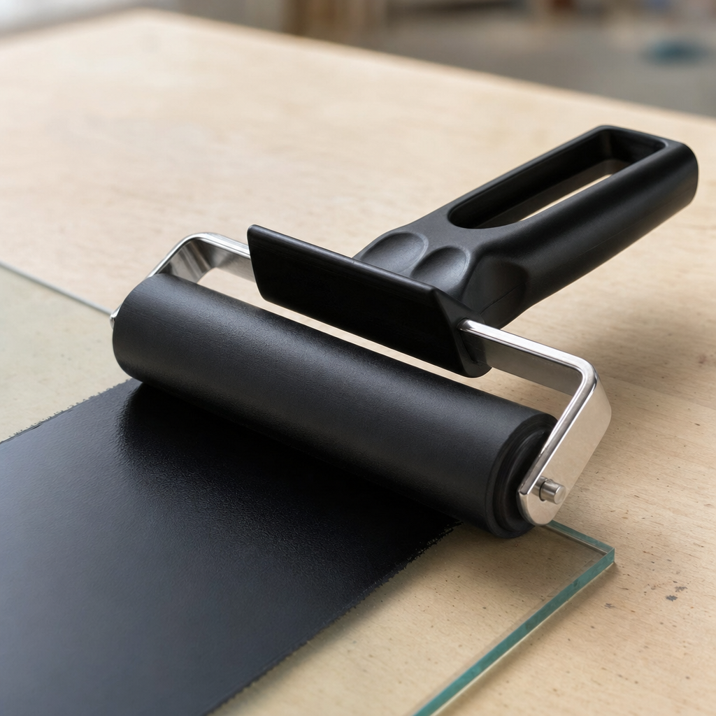 Graphic Roller for Linocut and Printing, Width 6–15 cm
