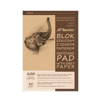 Gray-Brown Sketching Pad, 50[100] Sheets | various sizes — image 1