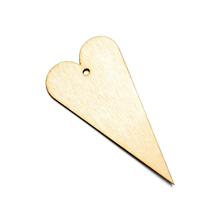 Hanging Wooden Decoupage Ornament - Heart