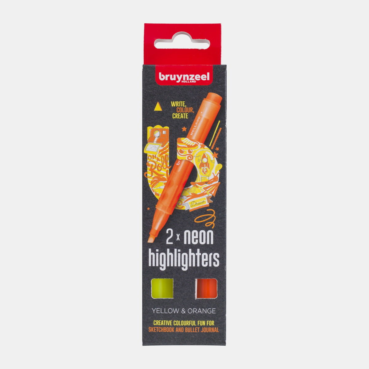 Highlighters Bruynzeel / set of 2 – yellow and orange