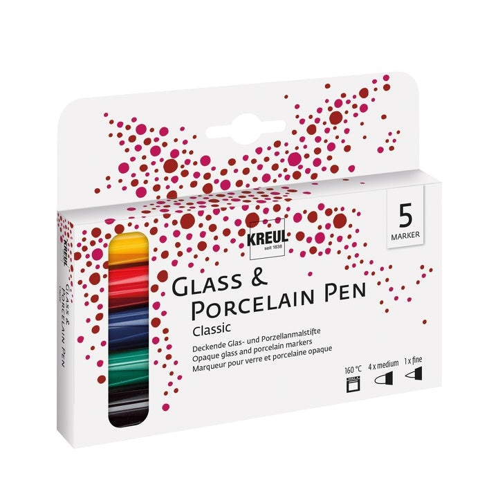 Hobby Line Brillant Porcelain Marker Set of 5
