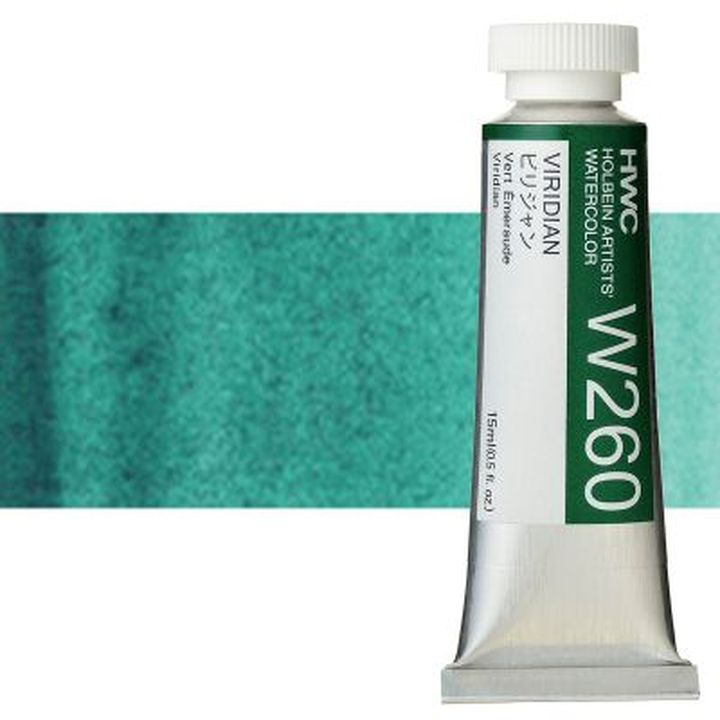 Holbein Artists Professional Watercolors, 15 ml | Green Shades — image 4
