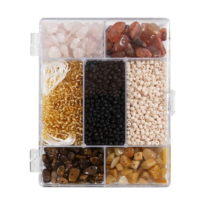 Jewelry-Making Craft Set, Brown-Black Mix