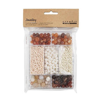 Jewelry-Making Craft Set, Brown Mix