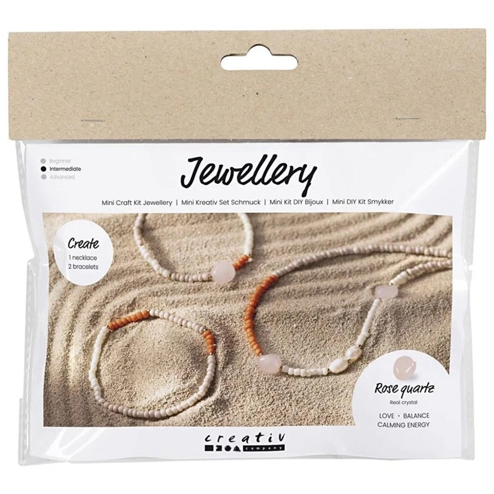 Jewelry-Making Craft Set with Rose Quartz