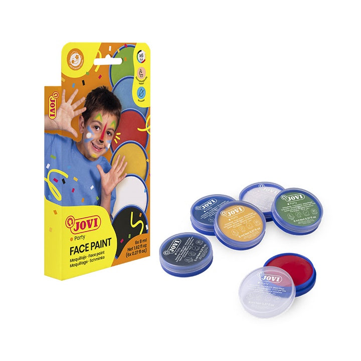 JOVI Face Paint Set in Pots, 6 x 8 ml - Image 1