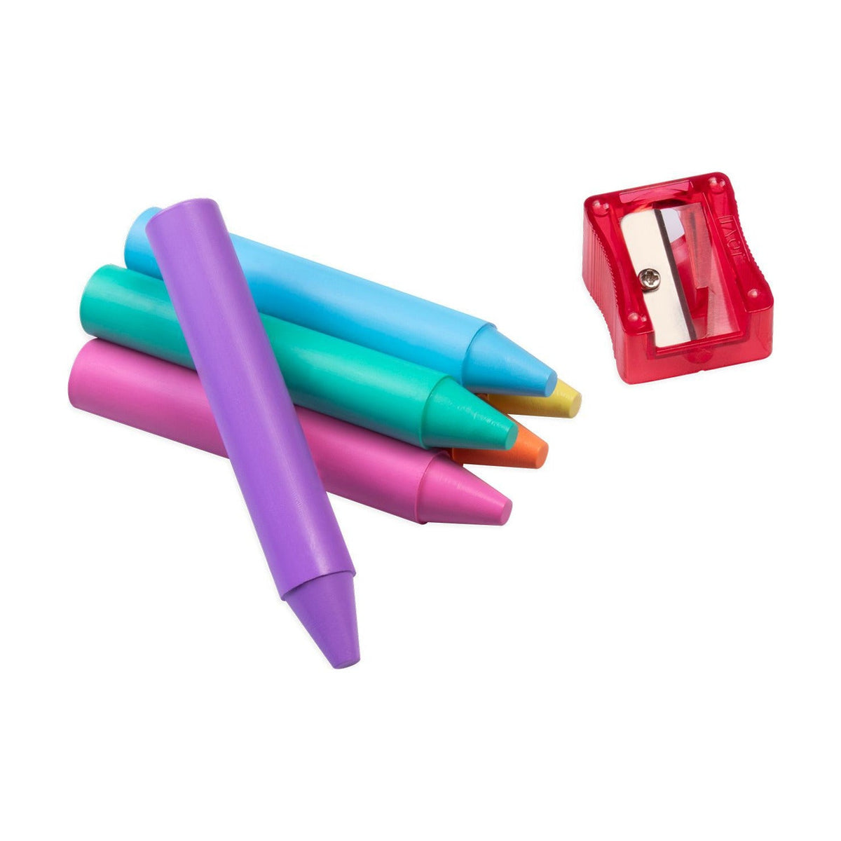 JOVI Jumbo round wax crayons pastel set of 60 pcs with sharpener
