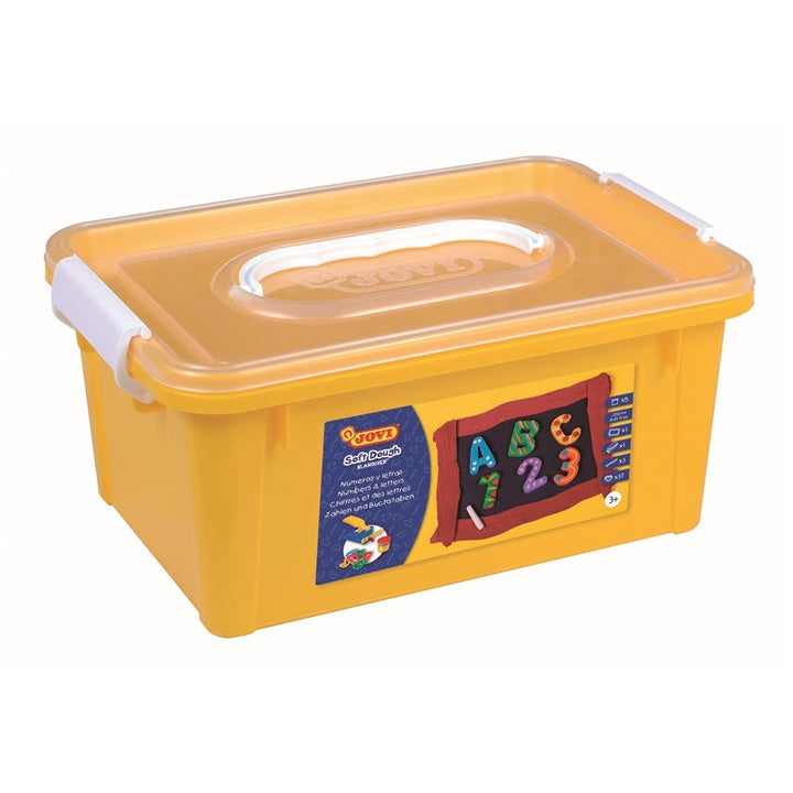 JOVI Modeling Clay and Tools Set in Alphabet Carry Case