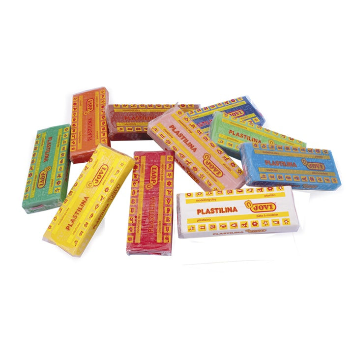 JOVI Modeling Clay, Basic Shades, 10 x 150 g