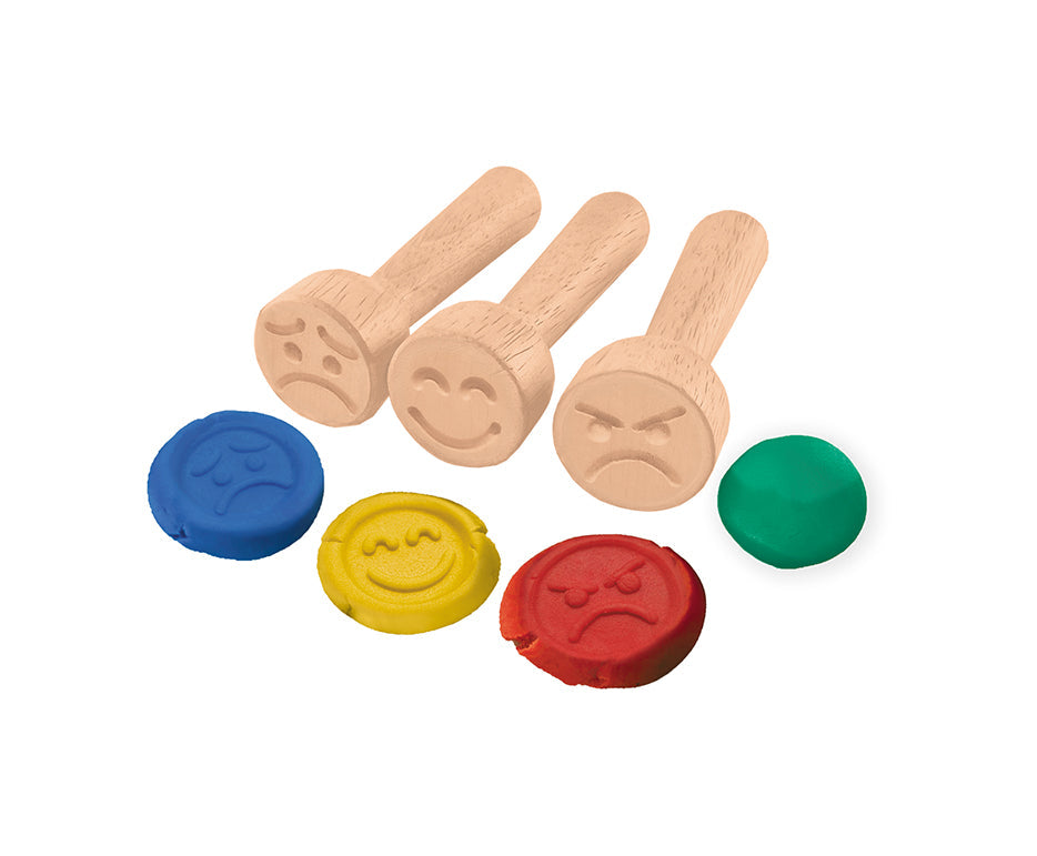 JOVI My First Soft Natural Modeling Clay Set Emotions 4 x 38 g + 3 Stamps