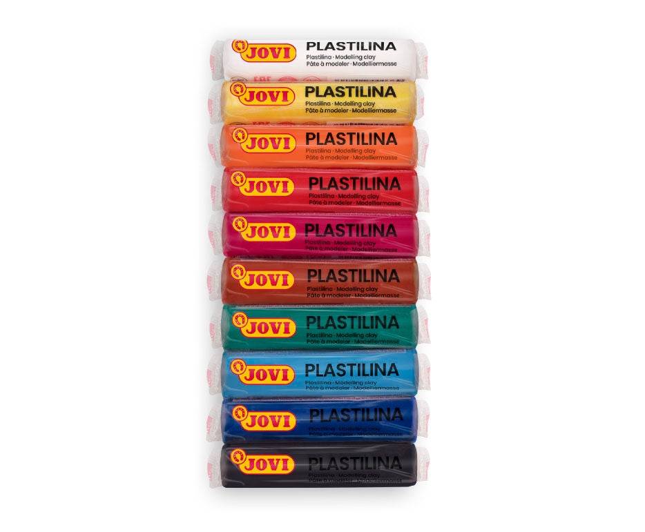 JOVI Natural Modelling Clay Set 10 x 15 g