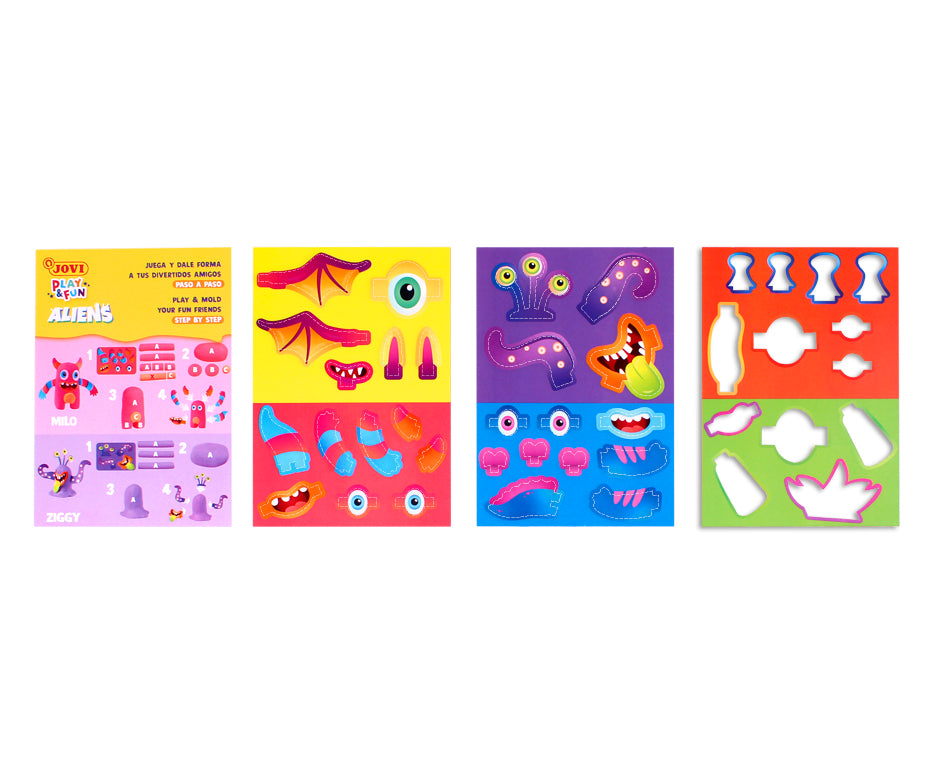 JOVI Play&Fun Plant-Based Modeling Clay Case Aliens - 50 pcs