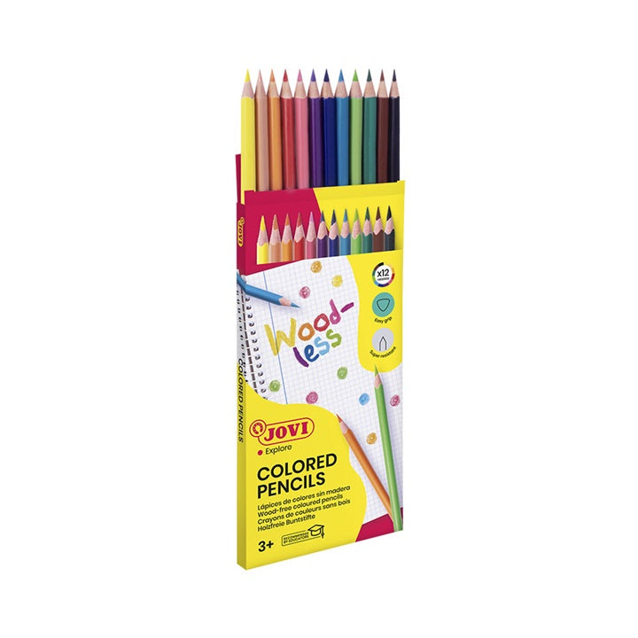 JOVI Triangular Woodless Colored Pencils, Set of 12 — image 3
