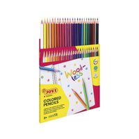 JOVI Triangular Woodless Colored Pencils, Set of 24, image 2