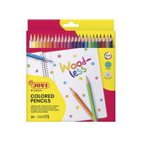 JOVI Triangular Woodless Colored Pencils, Set of 24, image 1