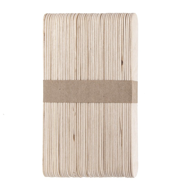 Jumbo Wooden Sticks, Natural / 60 pcs