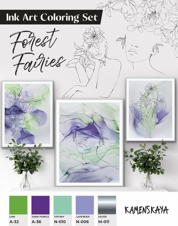 Kamenskaya Forest Fairies Ink Set