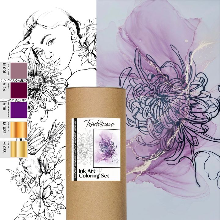 Kamenskaya Ink Set 'Tenderness'
