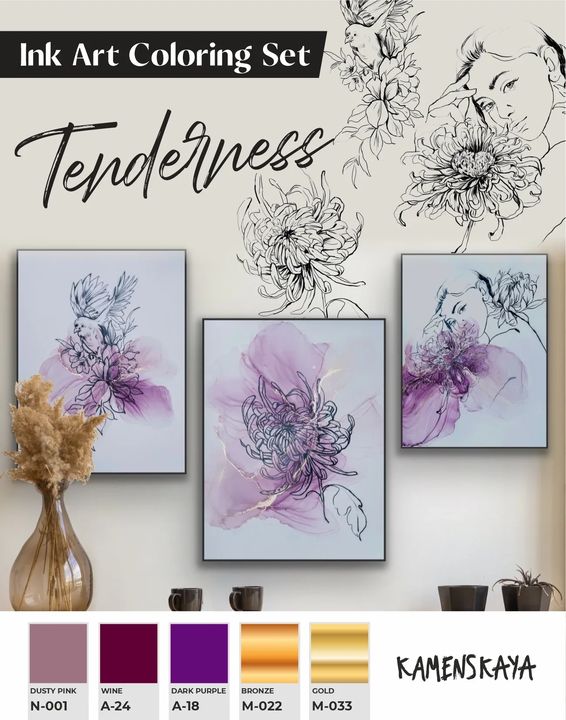 Kamenskaya Ink Set 'Tenderness'