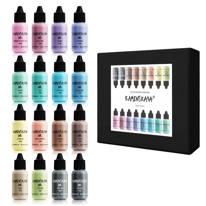 Kamenskaya Nude Alcohol Ink Set, 16 x 15 ml — image 1