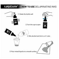 KAMENSKAYA Set of Delamination Inks 'Peony' 8 x 30 ml — image 3
