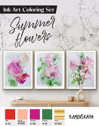 Kamenskaya 'Summer Flowers' Ink Set