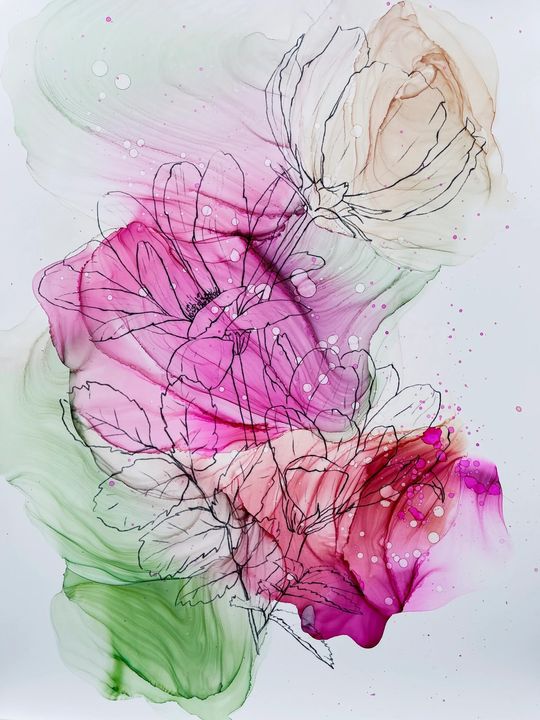 Kamenskaya 'Summer Flowers' Ink Set