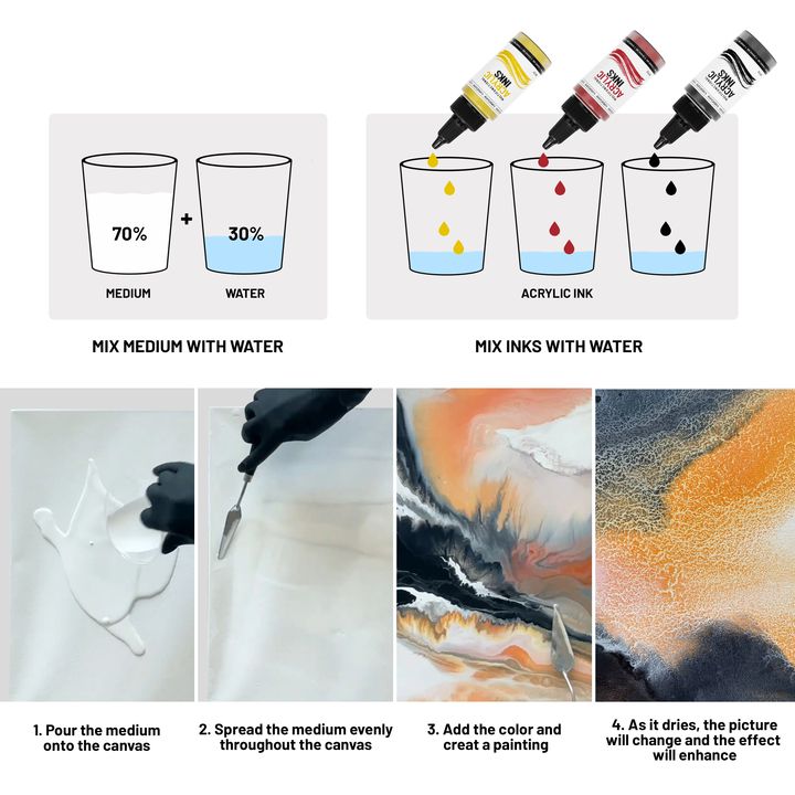 Kamenskaya White Acrylic Medium with Cracking Effect | various volumes — image 2