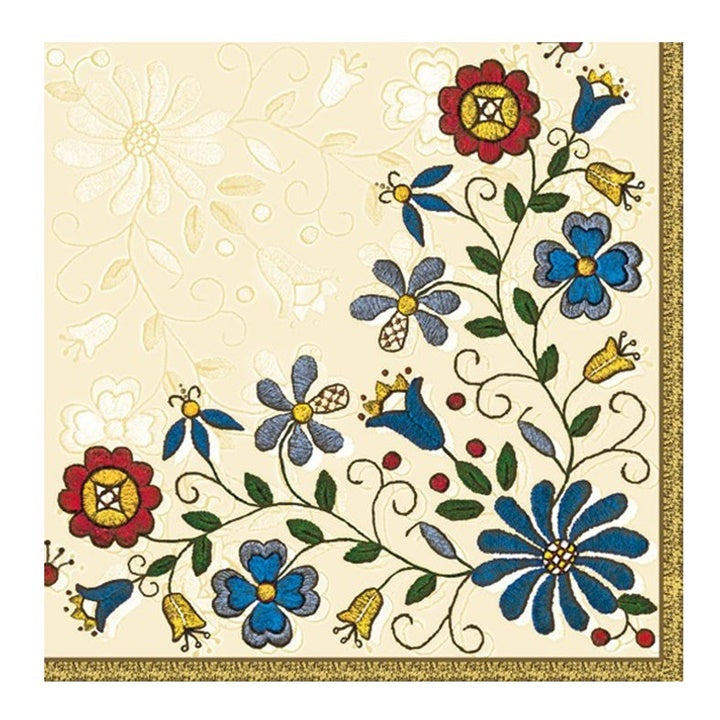 Kashubian Folk Eco Decoupage Napkin - 1 pc