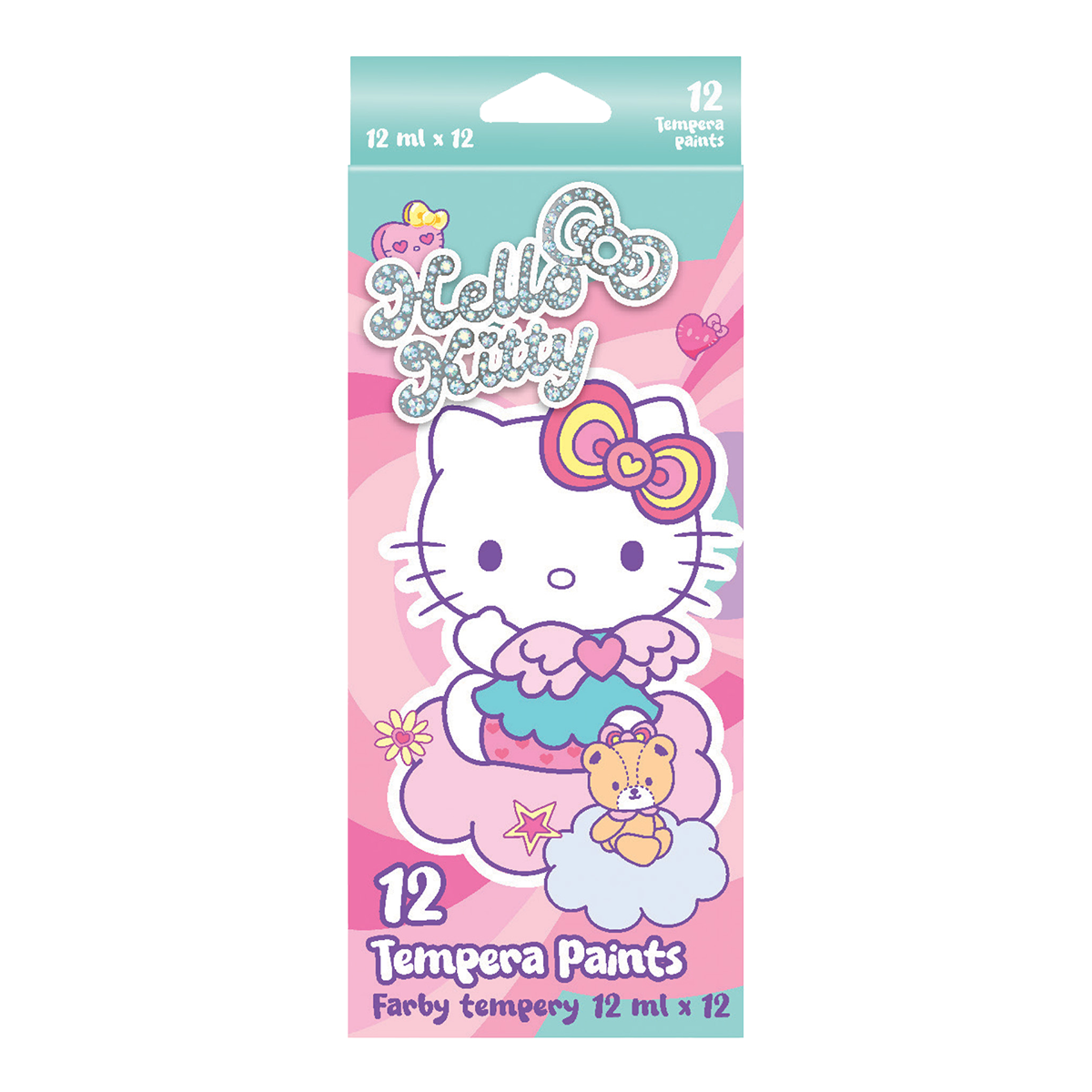 Kids' Paint Set Colorino Hello Kitty Tempera 12 x 12 ml