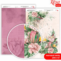 King Protea Scrapbooking Paper A4