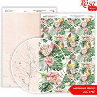 King Protea Scrapbooking Paper A4 – No. 3
