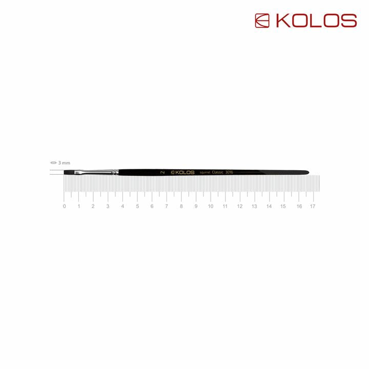 KOLOS Classic 3016 Squirrel Flat Brush | various sizes — image 3