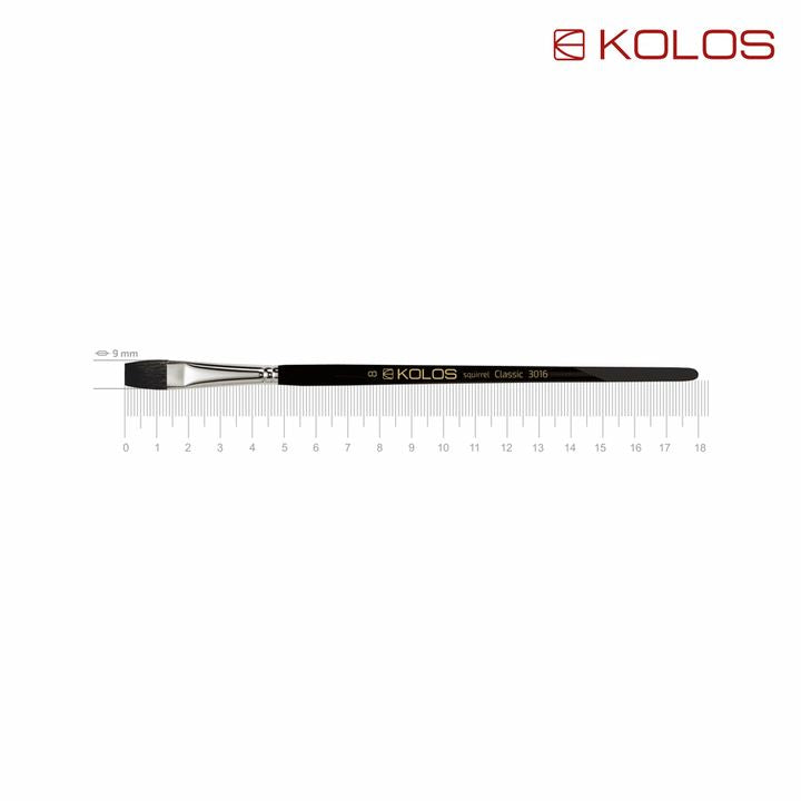 KOLOS Classic 3016 Squirrel Flat Brush | various sizes — image 6