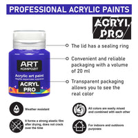 Kompozit ACRYL PRO Acrylic Paint Set, 12 x 20 ml