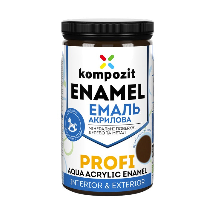 KOMPOZIT PROFI Gloss Acrylic Enamel 0.3 l – Brown