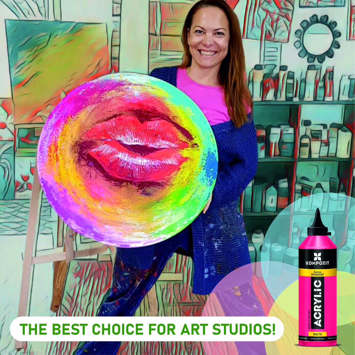 Kompozit STANDART Fluorescent Acrylic Paint 500 ml — image 9