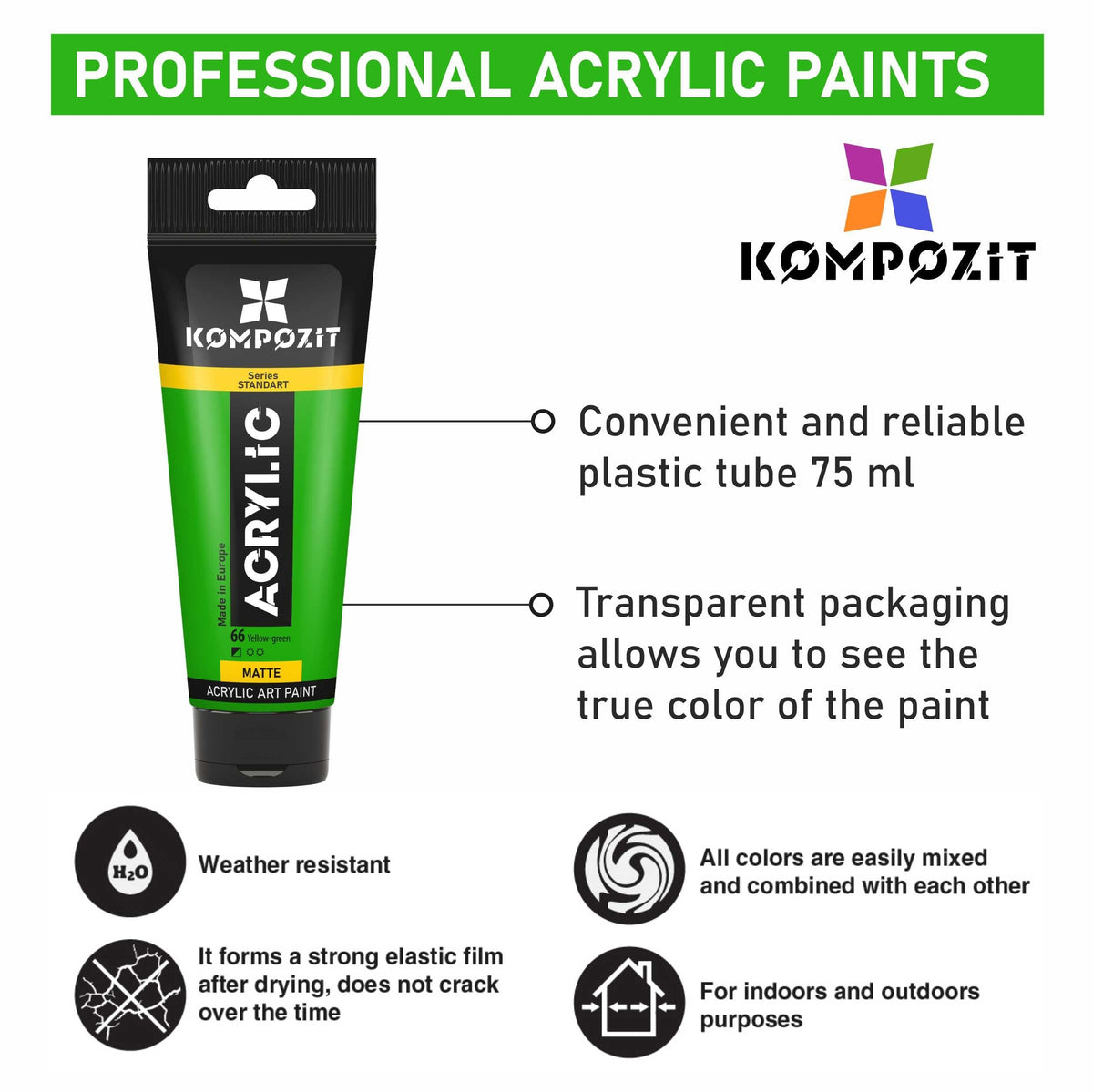 Kompozit STANDART Acrylic Paint 75 ml — image 40