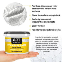 White coarse-grain texture paste by Kompozit | various volumes — image 3
