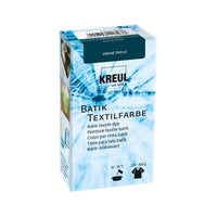 Powdered KREUL Javana Batik fabric paint with dyeing salt in a 70 g tin.