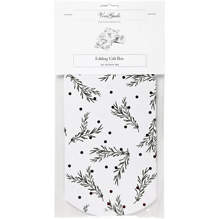 Large Christmas Paper Box Set of 3 — image 2