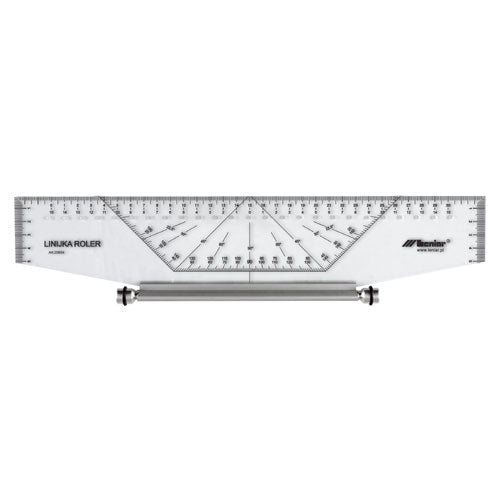 LENIAR Professional Multifunctional Ruler ROLLER 25 cm