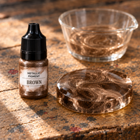 Liquid Metallic Resin Pigment 5 ml – Brown (Brown)