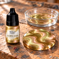 Liquid Metallic Resin Pigment 5 ml – Color-changing Gold (Colorful Gold)